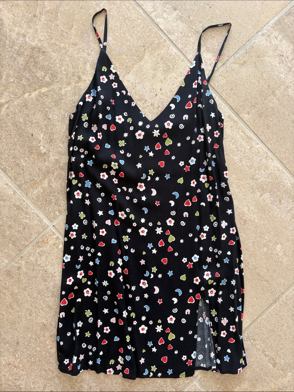 Reformation “Lucky Charms” Marlowe Mini Slip Dress